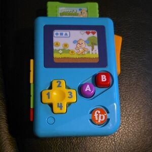 Blue Fisher Price Toy Game Console